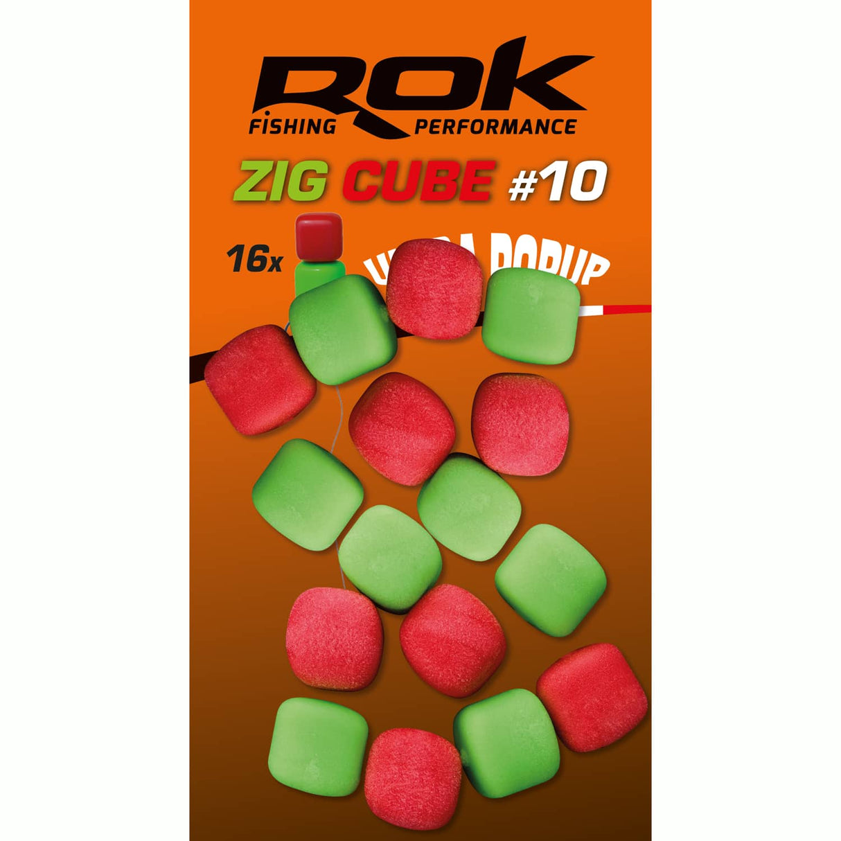 Pop up Zig Cube Rok Fishing Roșu/Verde 10