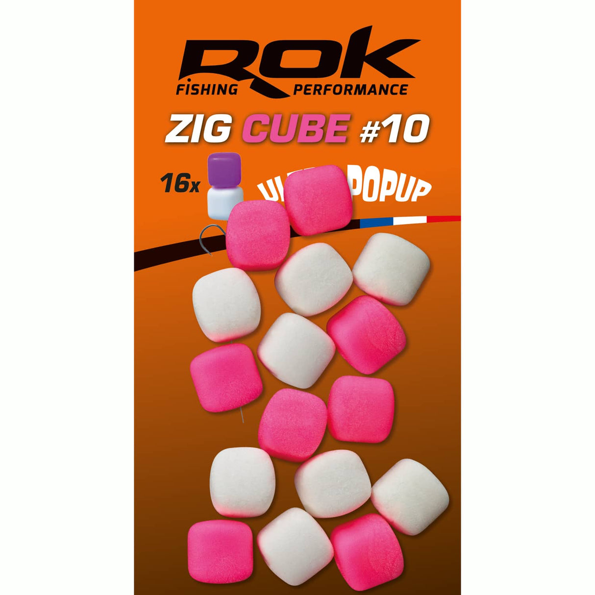 Pop up Zig Cube Rok Fishing Roz/alb 10
