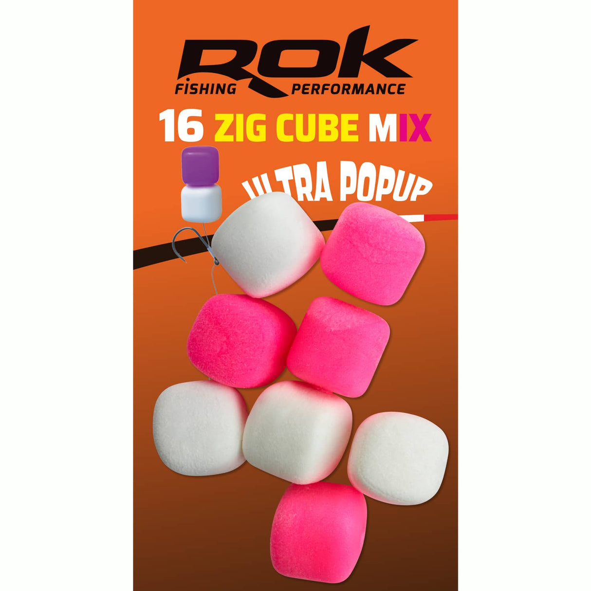 Pop up Zig Cube Rok Fishing Roz/alb 12