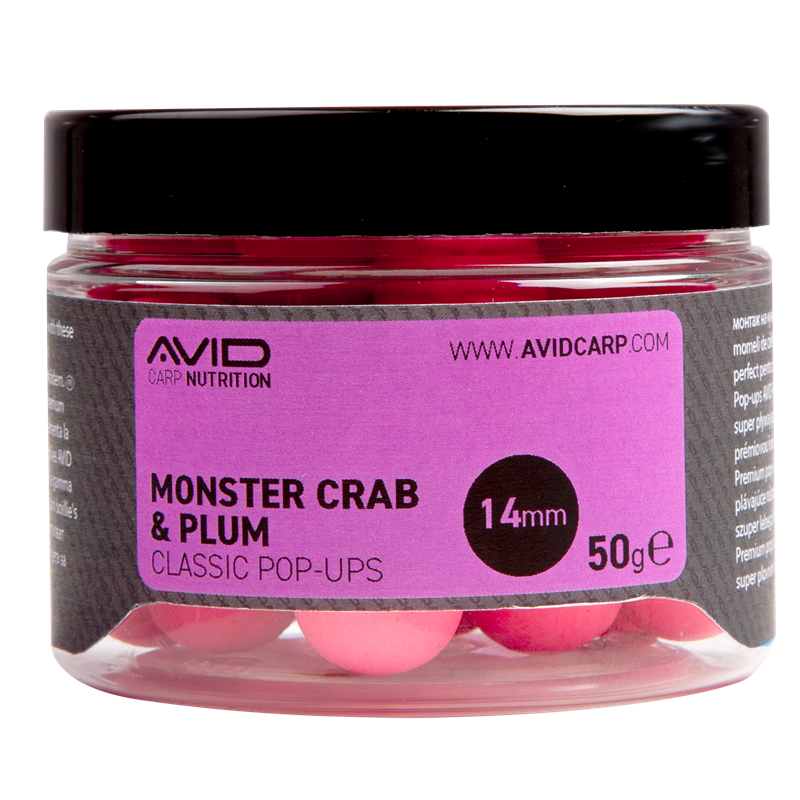 Pop ups Avid Carp Monster Crab & prună 14 mm