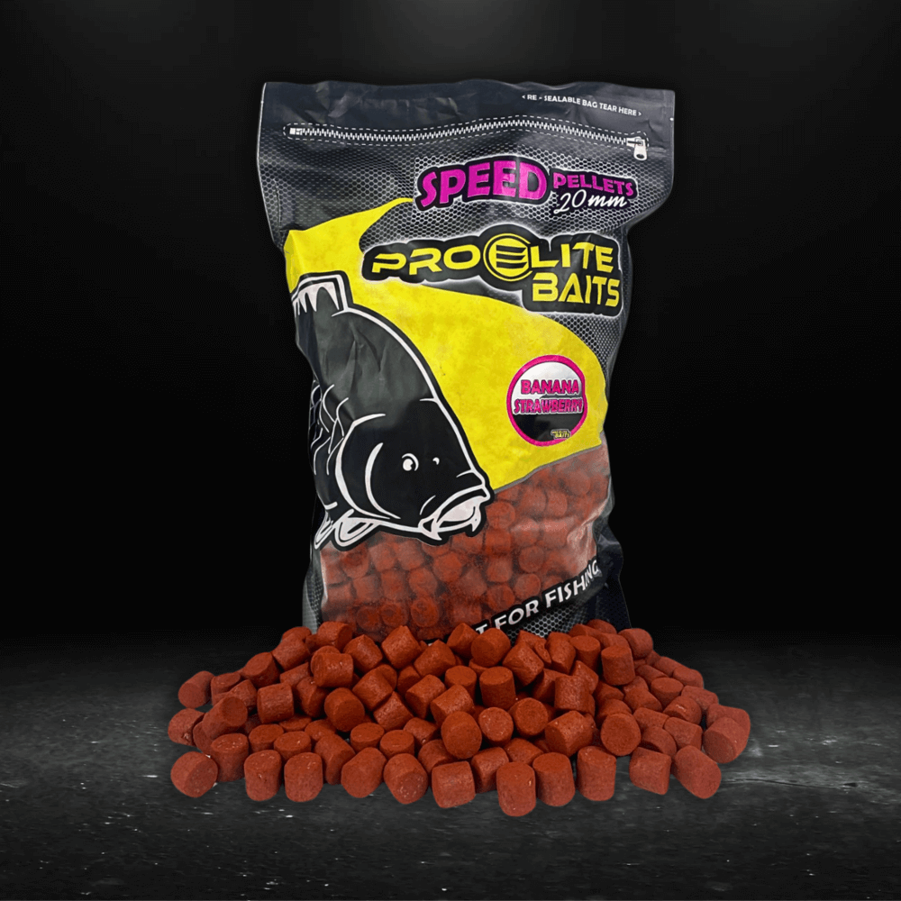 Viteză Pellets Pro Elite Baits Banana Strawberry 20 mm 4,5 Kg