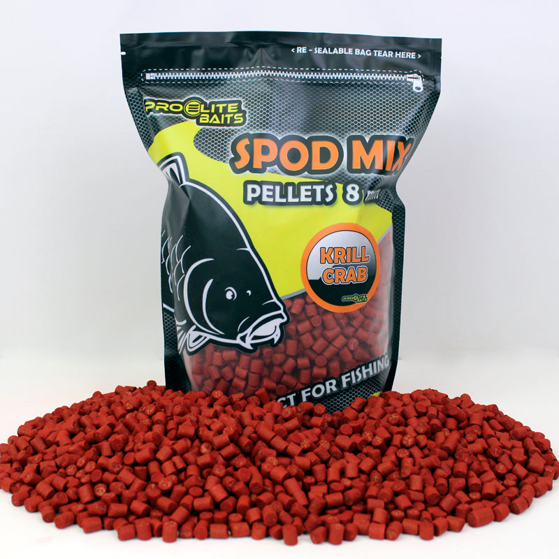 Pellets Spod Mix Pro Elite Baits Crab Krill 8 mm