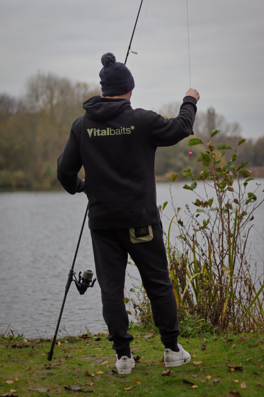 Hanorac Vitalbaits Verde cu glugă