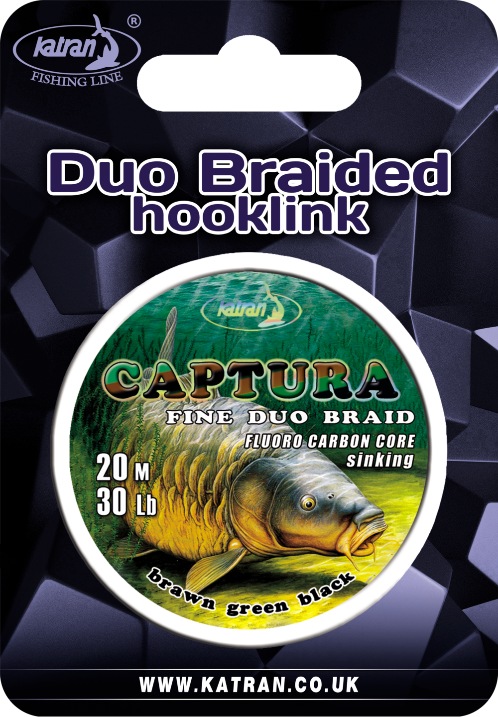 Împletitură Katran Duo Hooklink Catch 30 lb 20 m