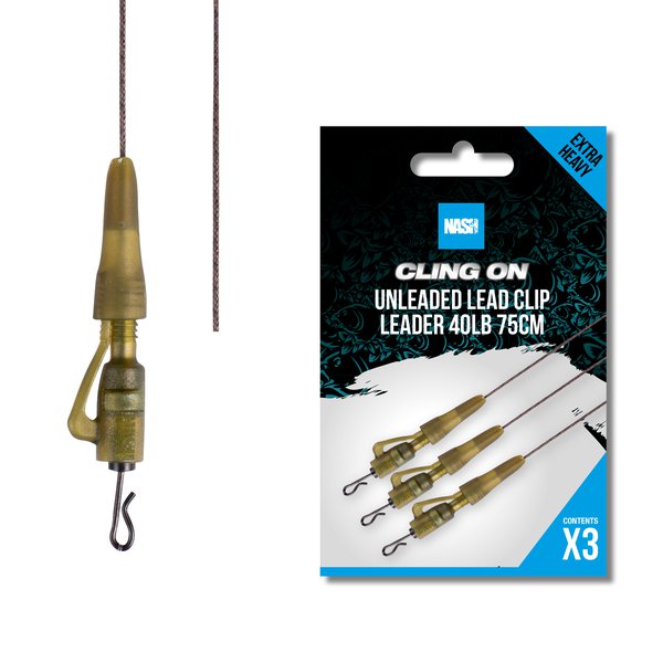 Clip fără plumb Leader Prindere Nash 40 lb