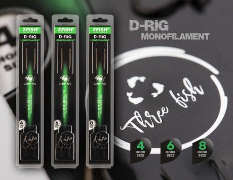 Anzuelos montados Zfish Monofilament D - Rig - Tienda Carpfishing