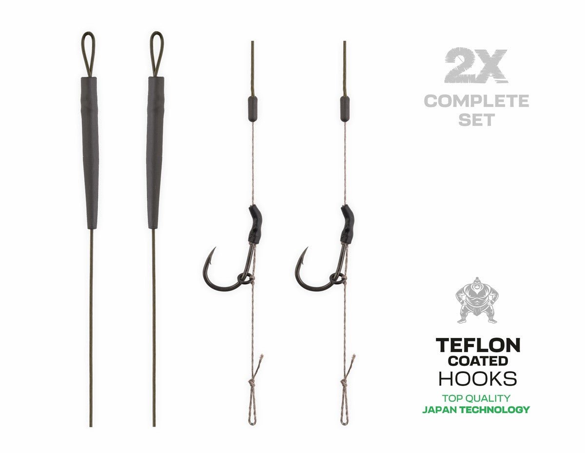 Anzuelos montados Zfish Skin Tungsten Rig - Tienda Carpfishing