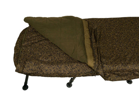 Bed Chair con saco de dormir Solar SP C-Tech Memory Foam 8 patas Wide - Tienda Carpfishing