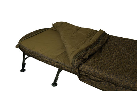 Bed Chair con saco de dormir Solar SP C-Tech Memory Foam 8 patas Wide - Tienda Carpfishing