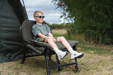 Bed Chair Nash Indulgence 4 Junior Sleep System Camo - Tienda Carpfishing