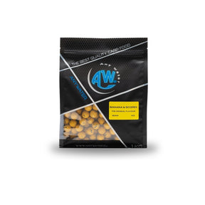 Boilies Any Water de sus Boilies banane și Scopex 16 mm 1 Kg - Tienda Carpfishing