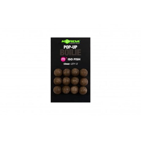 Boilies Pop Ups Korda ISO Fish 12mm - Tienda Carpfishing