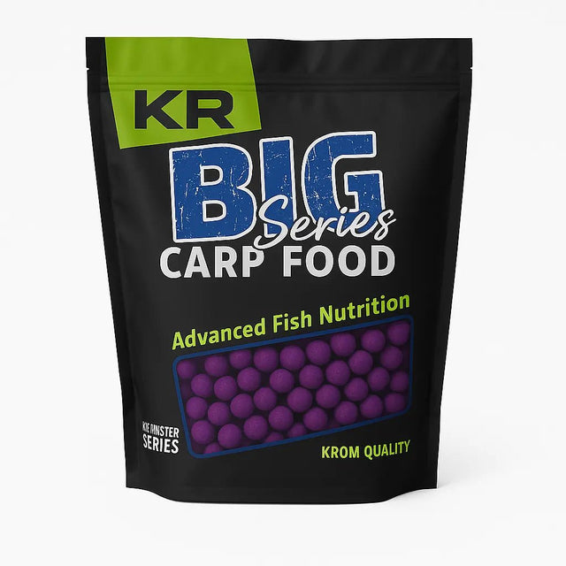Boilies Solubles Krom Quality KR500 Squid & Plum 16 mm 2,5KG - Tienda Carpfishing