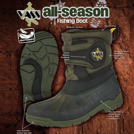 Botas Vass 165 - 50 Verdes - Tienda Carpfishing