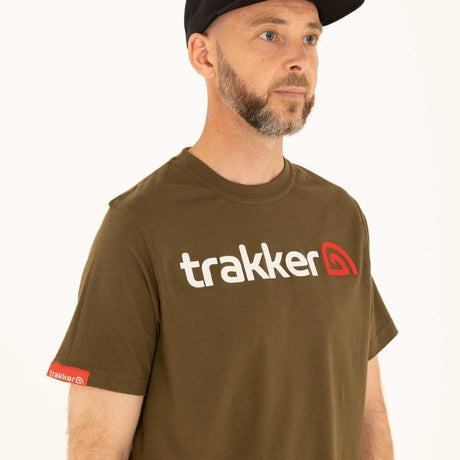 Camiseta Trakker CR Logo caqui - Tienda Carpfishing