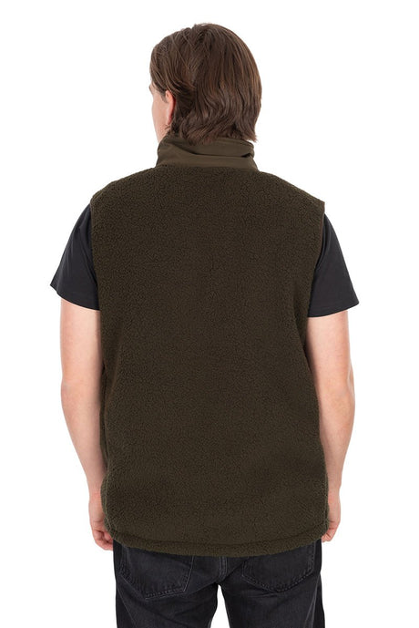 Chaleco sin mangas Fox Olive Sherpa Hybrid - Tienda Carpfishing