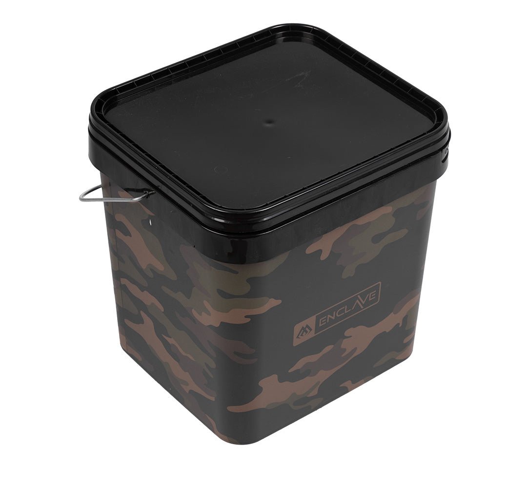 Cubo Mikado Enclave Camo Square 17 litros - Tienda Carpfishing