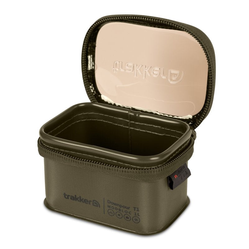 Estuche Trakker Downpour T1 Modbloc XS Verde - Tienda Carpfishing