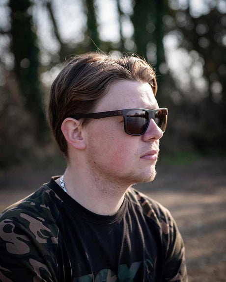 Gafas de sol polarizadas Fox Avius Khaki - Marrón - Tienda Carpfishing