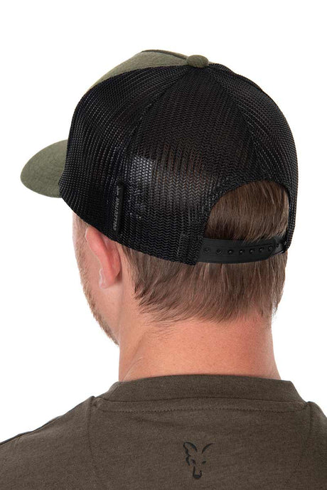 Gorra Fox Trucker Verde - Negra - Tienda Carpfishing
