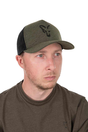 Gorra Fox Trucker Verde - Negra - Tienda Carpfishing