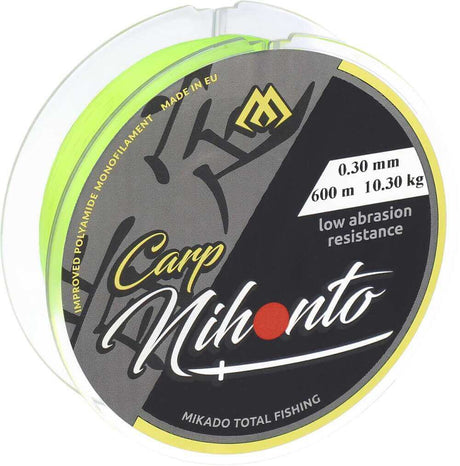 Hilo Mikado Nihonto Fluo Amarillo 600 m - Tienda Carpfishing