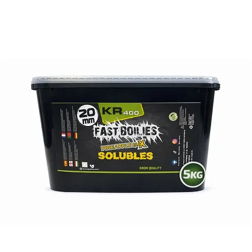 Boilies Solubil Krom Quality KR400 Pineapple Max 20 mm 5 kg