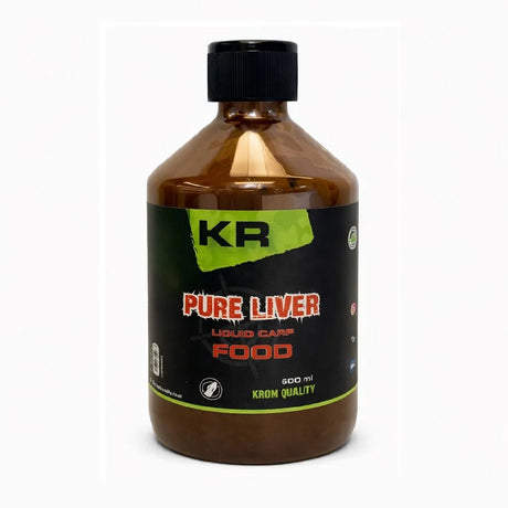 Líquido Krom Quality Pure Liver Carp Food 600 ml - Tienda Carpfishing