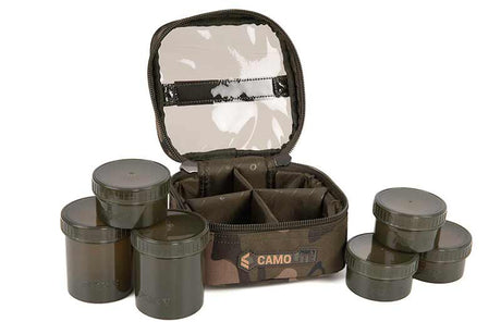 Macuto de 6 botes de cebo Fox Camolite - Tienda Carpfishing
