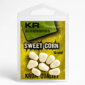 Maiz Artificial Krom Quality Artificial Blanco - Tienda Carpfishing
