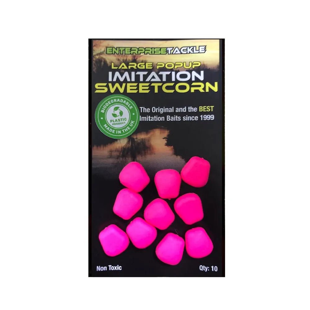 Maiz flotante Enterprise Pop Up Sweetcorn Rosa Fluor Grande - Tienda Carpfishing