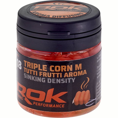 Maíz Triple Rok Fishing Sinking Density Tutti Frutti Naranja - Tienda Carpfishing