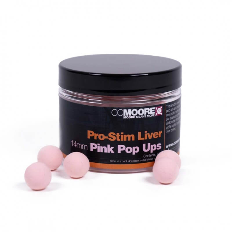Pop ups Ccmoore Pro - Stim Liver Rosa 14 mm - Tienda Carpfishing