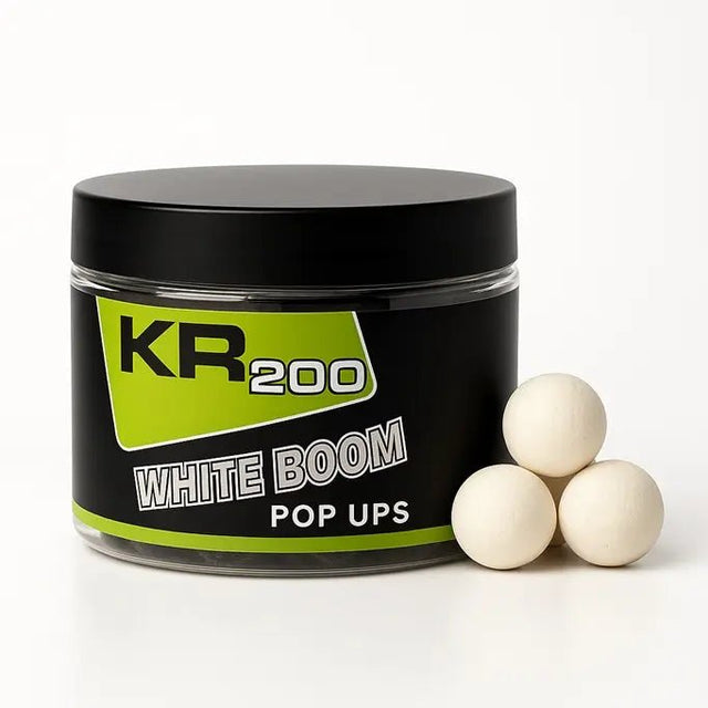 Pop Ups Krom Quality KR200 White Boom White 20 mm - Tienda Carpfishing