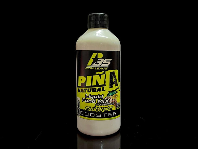 Remojo Booster Fluorine Peralbaits Piña Natural 500 ml - Tienda Carpfishing