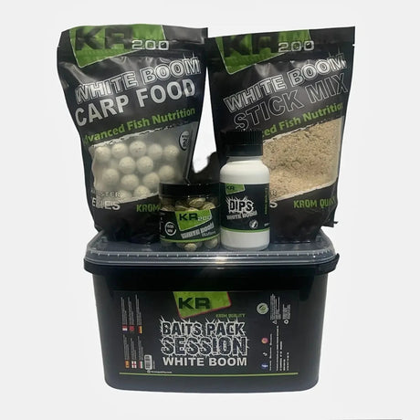 Session Pack Krom Quality KR200 White Boom - Tienda Carpfishing