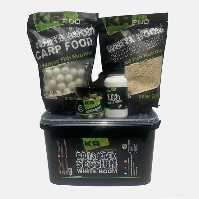 Session Pack Krom Quality KR200 White Boom - Tienda Carpfishing