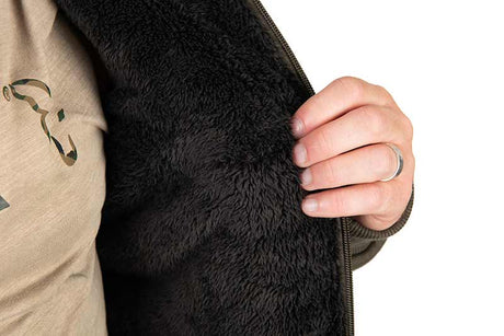 Sudadera Fox Sherpa Verde/Negra - Tienda Carpfishing