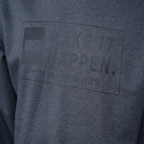 Sudadera Nash Make It Happen Coordinates Gris Azulado - Tienda Carpfishing