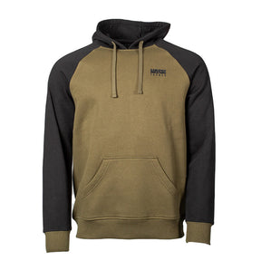 Sudadera Nash Raglan Verde/Negro - Tienda Carpfishing