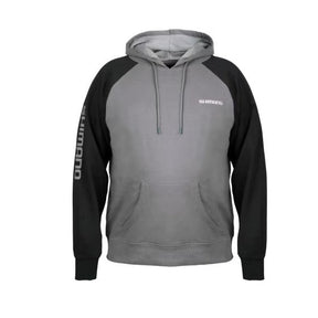 Sudadera Shimano con capucha color gris - Tienda Carpfishing