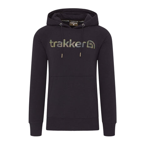 Sudadera Trakker CR Logo negra con capucha - Tienda Carpfishing