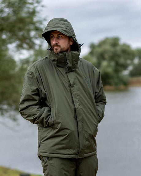 Traje térmico Fox Collection Winter 2 piezas Verde - Tienda Carpfishing