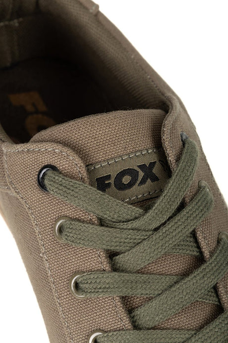 Zapatillas Fox Canvas Caqui - Tienda Carpfishing