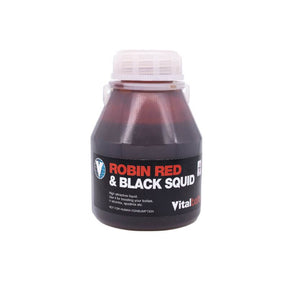 Dip Vitalbaits Robin Red y Black Squid 250 ml - Tienda Carpfishing