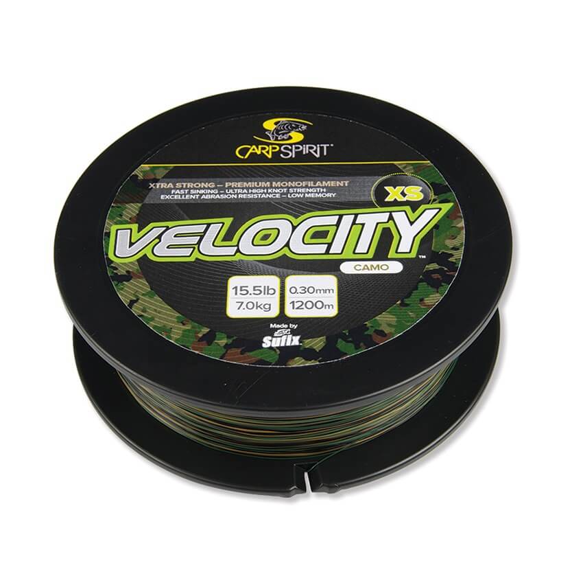 Hilo Carp Spirit Velocity XS Verde 0,35 mm/1200 m - Tienda Carpfishing
