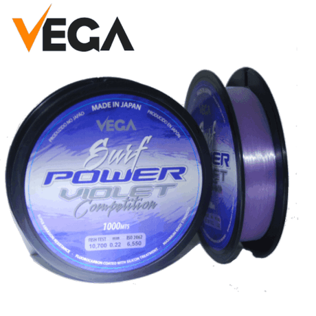 Hilo Vega Power Surf Violeta 1000 m - Tienda Carpfishing
