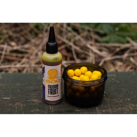 Líquido Korda Goo Golden Passion Fruit Supreme 115 ml - Tienda Carpfishing