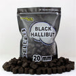 Pellets Taladrados Pro Elite Baits Black Halibut 20 mm - Tienda Carpfishing