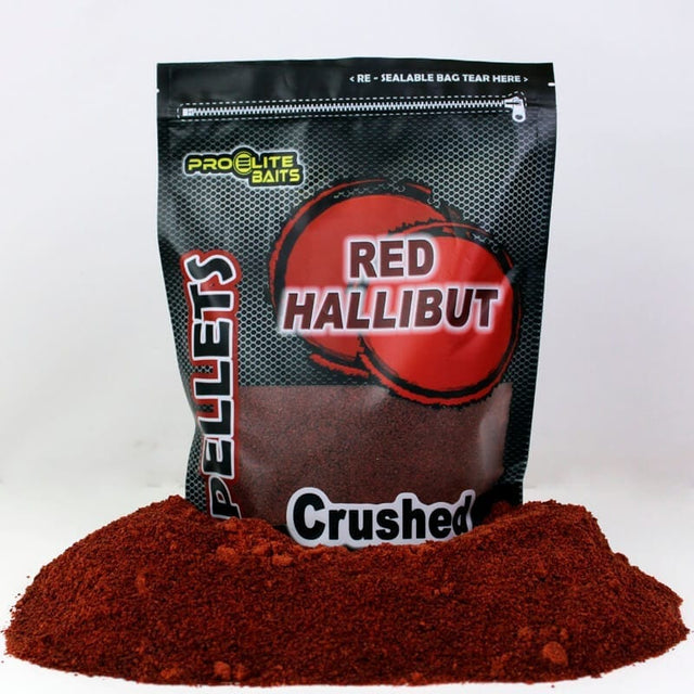 Pellets triturados Pro Elite Baits Red Halibut Rojos 900 g - Tienda Carpfishing
